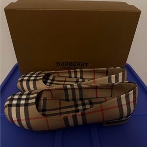 Burberry Joy Vintage Check Patent Ballerina